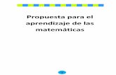 Propuesta para el aprendizaje de las matemáticasiebem.morelos.gob.mx/sites/iebem.edu.mx/files/PROPUESTAPARAEL... · Propuesta para el aprendizaje de las matemáticas en Grupos Integrados