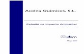 Acoleq Quimicos, S.L. - · PDF fileFigura 6: Rosa de los vientos. ... el presente Es.I.A. desarrolla los siguientes contenidos: 9 Resumen de las alternativas y justificación de la