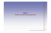 TEMA 2 Ondas mecánicas progresivas - OCW UPMocw.upm.es/.../tema-2-ondas-mecanicas-progresivas.pdf · Ondas longitudinales: ondas sonoras 2.5. Propagación de ondas mecánicas en