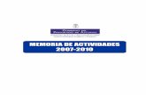MEMORIA DE ACTIVIDADES 2007-2010 · PDF fileMemoria de actividades de la ASAC 2007-2010 Página 3 de 53 1. Introducción 1.1- Presentación ... salud en las áreas sanitarias. La Agencia