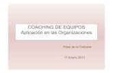 COACHING DE EQUIPOS Aplicaciónen las · PDF file¿Qué es Coaching de Equipo? . Fases del Proceso de Coaching de Equipo Modelo de intervención TDA -Herramienta para diagnóstico