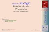 Proyecto MaTEX Resoluci´on de Tri´angulos MaTEXpersonales.unican.es/gonzaleof/Ciencias_1/triangulos.pdf · MATEMATICAS 1º Bachillerato A s = B + m v r = A + l u B d CIENCIAS MaTEX