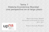 Tema 1 Historia Económica Mundial: una perspectiva en el ... · PDF fileTema 1 Historia Económica Mundial: una perspectiva en el largo plazo Historia Económica Mundial Licenciatura