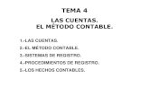 TEMA 04.-LAS CUENTAS Y EL M TODO  TODO-C · PDF fileEl Grupo 3 Existencias no se utiliza para registrar operaciones de Existencias (compras y ventas), sólo