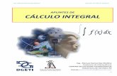 APUNTES DE CÁLCULO INTEGRAL -  · PDF fileII.6 Integración por fracciones parciales ----- LA INTEGRAL DEFINIDA III. INTEGRAL DEFINIDA