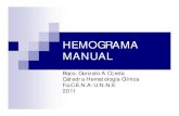 HEMOGRAMA MANUAL - ecaths1.s3.amazonaws.comecaths1.s3.amazonaws.com/hematologiaclinicafacena/82616837... · PUNCION VENOSA VENTAJAS-Técnica rápida y segura-Permite obtener volúmenes