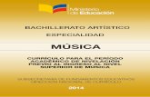 MÚSICA - Ecuador · PDF file... acordeón y guitarra, ... Adquirir conocimientos y habilidades en la lectura fluida de partituras y desarrollo audi- ... - Escalas, acordes y arpegios