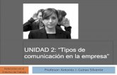UNIDAD 2: “Tipos de comunicación en la empresa”. TIPOS DE... · Unidad 2: Tipos de comunicación en la empresa Antonio J. Guirao Silvente 10 2.3. Comunicación no verbal ...