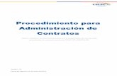 Procedimiento para Administración de Contratos - CELEC EP · PDF fileobra(s), suministro de bien(es) o una combinación de éstos. ... acta de preguntas, ... acta(s) de Entrega Recepción