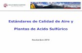 Estándares de Calidad de Aire y Plantas de Acido Sulfúricomesaredondachile.com/pdf/2014/presentations/16-Southern-Copper_E... · Consecuencias: ¿Qué significaría para el Perú