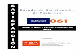 Estudo de satisfacción de pacientes - USVB - 061 Galicia ... · PDF fileESTUDO DE SATISFACCIÓN -URXENCIAS SANITARIAS DE GALICIA-061 USVB - Ambulancias asistenciais Informe da satisfacción