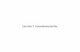 Lección 7. Georeferenciación. - Universidad de La Laguna · PDF fileIdealmente, el geoide tiene una forma esferoidal, achatada por los polos y ligeramente ensanchada por el ecuador.
