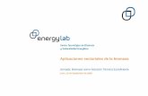 Aplicaciones sectoriales de la biomasa - · PDF fileBiomasa doméstica Variadores de Velocidad ... Quiénes forman parte de este proyecto Energylab es un Centro abierto, con un núcleo