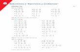 Soluciones a “Ejercicios y problemas” - Matemáticas 1ESO · PDF file8 Soluciones a “Ejercicios y problemas” Unidad 8. Operaciones con fracciones ˜ Re˜ exiona, decide y aplica