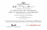 AñoXXII$$/$ConciertoCIX$ Curso201552016/ConciertoII ... · PDF fileBuxtehude / Dos corales 17 In dulci jubilo BuxWV 197 ... Con motivo del 250 aniversario de la muerte de J.S. Bach