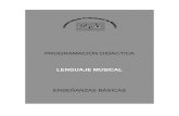 LENGUAJE MUSICAL -  · PDF filedificultades trabajadas a través de la entonación. ... Lenguaje musical, que su vez le sea útil en su práctica instrumental