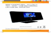 MINI CADENA HIFI – TV LCD 7” TDT – DVD – USB … Asociados/MINICADENA/L206B/M… · Ajustes de TV Ajustes de Vídeo ... den ser de suficiente magnitud como para suponer ...