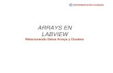 ARRAYS EN LABVIEW - Facultad de Ingeniería · PDF fileLos arrays o arreglos son un conjunto de datos del mismo tipo ... se intercambien los elementos 3 y 8, obteniendo el array resultante:
