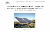 MONTAJE DE UNA INSTALACIÓN SOLAR …solener.info/catalogs/Montaje_de_una_instalacion_solar... · estándar para 1 ó 2 paneles solares, y el detalle de la unión ... conexión entre