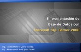 Implementando Base de Datos SQL Server 2000 (Parte I) · PDF fileBase de Datos con Microsoft SQL Server 2000 ... Capas lógicas Presentación Incluye la lógica para presentar datos
