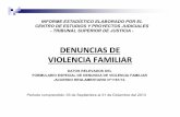 DENUNCIAS DE VIOLENCIA FAMILIAR · PDF filedenuncias de violencia familiar datos relevados del formulario especial de denuncia de violencia familiar-acuerdo reglamentario n°1161/13-período