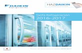 Tarifa Refrigeración 2016-2017 - idaikin.esidaikin.es/catalogos/tarifa-refrigeracion-2016/mobile/... · INTRODUCCIÓN REFRIGERACIÓN 2 Eficiencia y fiabilidad al servicio del retail