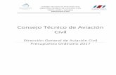 Consejo Técnico de Aviación Civil - dgac.go.cr · PDF fileCEDULA JURICA 3007045551 PRESUPUESTO 2017 Consejo Técnico de Aviación Civil Dirección General de Aviación ... Resumen