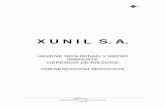 Brochure - XUNIL S.A. - Su presencia en todo el PAÍSxunilsa.com/brochurexunil.pdf · Análisis y evaluación de leyes, decretos, ordenanzas y resoluciones relacionadas con la higiene