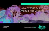 Leica TPS800 Series - soluciones topográ · PDF file2 Leica TPS800-1.1.0es Taquímetro electrónico Le felicitamos por haber comprado un instru-mento de la serie TPS800. Este manual
