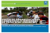 UNIÓN DE ORGANIZACIONES CAMPESINAS E · PDF filepara promover el desarrollo rural sostenible de los valles interandinos del Ecuador. ... correspondientes, así como las especies de