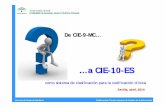 a CIE-10-ES - Junta de Andalucía · PDF fileServicio de Producto Sanitario Subdirección Técnico Asesora de Gestión de la Información Justificación Disponibilidad Limitaciones