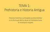 TEMA 1: Prehistoria e Historia Antigua · PDF fileTEMA 1: Prehistoria e Historia Antigua Procesos históricos y principales acontecimientos en la Península Ibérica desde la Prehistoria