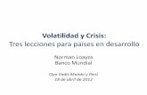 Volatilidad y Crisis - siteresources.worldbank.orgsiteresources.worldbank.org/INTPERUINSPANISH/Resources/LoayzaFIN… · •Calderón y Didier (2009) 0.000 0.005 0.010 0.015 0.020