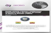 FinCEN advierte a Bancos e Instituciones Financieras sobre ... · PDF fileFinCEN advierte a Bancos e Instituciones Financieras sobre los riesgos de Lavado de Dinero en Ecuador y Bolivia
