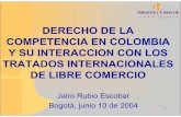 DERECHO DE LA COMPETENCIA EN COLOMBIA Y SU · PDF file3 LIBERTAD DE COMPETENCIA Representa la posibilidad efectiva que tienen los participantes en un mercado, de concurrir a él en