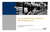 Extended Warehouse Management · PDF fileHistoria de SAP Warehouse Management 2000 2002 ... Transparencia de stocks para cada proceso ... Simulación de cargas de trabajo