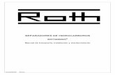 SEPARADORES DE HIDROCARBUROS ROTHIDRO - …roth-chile.com/files/Separador_hidrocarbs.pdf · desarenador como a la salida, con el objeto de favorecer la evacuación de líquidos del