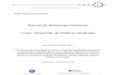 Manual de Relaciones Humanas - trabajo.gov.ar de Relacion… · Seccional Bahía Blanca Programa de Apoyo a la Formación Sindical