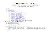 Manual de Usuario - Vetter Sistemasvetter.com.ar/manuales/manual5.pdf · Recuerde que el formato de fotos compatible con Vetter 5.0 es .BMP y es aconsejable que almacene todas sus