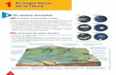 1 El mapa físico de la Tierra · PDF file4 1El mapa físico de la Tierra 1 Montaña: elevación del terreno con fuerte pendiente y altitud superior a 600 m. Isla: porción de tierra