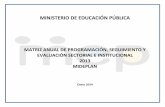 MATRIZ ANUAL DE PROGRAMACIÓN, SEGUIMIENTO Y …mep.go.cr/sites/default/files/mapsesi-anual-2013.pdf · ministerio de educaciÓn pÚblica matriz anual de programaciÓn, seguimiento