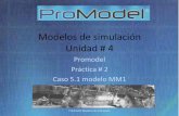 Modelos de simulación Unidad # 4 - administradorjorgevelcas · PDF fileSimulación y análisis de sistemas con Promodel ... con distribución exponen- ... Figura 5.1 El comando Locations