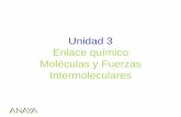 Unidad 3 Enlace químico Moléculas y Fuerzas · PDF fileUnidad 3. Enlace químico 7 • Los electrones que participan en el enlace son los electrones de valencia. • A veces, por