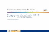 Programa Nacional de Inglés - pnieb.netpnieb.net/documentos/2012/Programas de Estudio/PNIEB C1 para web… · Programa Nacional de Inglés en Educación Básica Segunda Lengua: Inglés
