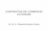 CONTRATOS DE COMERCIO EXTERIOR - · PDF filecontratos mÁs usuales en el comercio internacional ... arrendamiento, etc contrato de transporte contrato de compra venta internacional