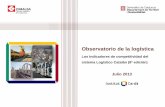 Observatori de la logística de Catalunya - · PDF fileocupados en el sector de la logística en los últimos años. La disminución de empleo ... refuerza el perfil exportador de