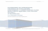 ESTÁNDARES DE APRENDIZAJE, CRITERIOS DE · PDF fileProgramación General anual Curso 2016-17 ... 1º Bachillerato CCNS 1 ... competencia matemática y competencias básicas en ciencia