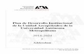 Plan de Desarrollo Institucional de la Unidad Azcapotzalco ... · PDF filePlan de Desarrollo Institucional de la Unidad Azcapotzalco de la Universidad Autónoma Metropolitana 2014-2024