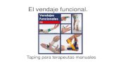 El vendaje funcional. - nutricionyosteopatia.comnutricionyosteopatia.com/sites/default/files/taping.pdf · La sueca que usa principalmente vendajes rígidos. ... Se siente confiada