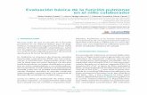 Evaluación básica de la función pulmonar en el niño ... · PDF fileProtocolos Evaluación básica de la función pulmonar en el niño colaborador 33 sociación Española de Pediatra.